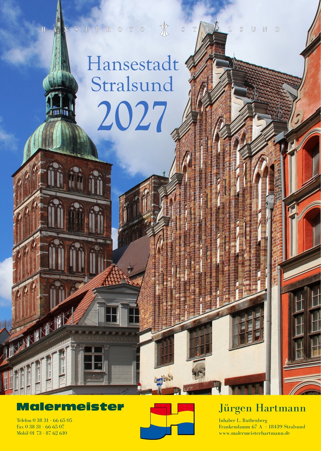In der Badenstraße mit Blick auf die Nikolaikirche