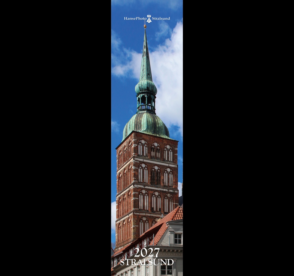 Deckblatt des Streifenkalender Hansestadt Stralsund 2027